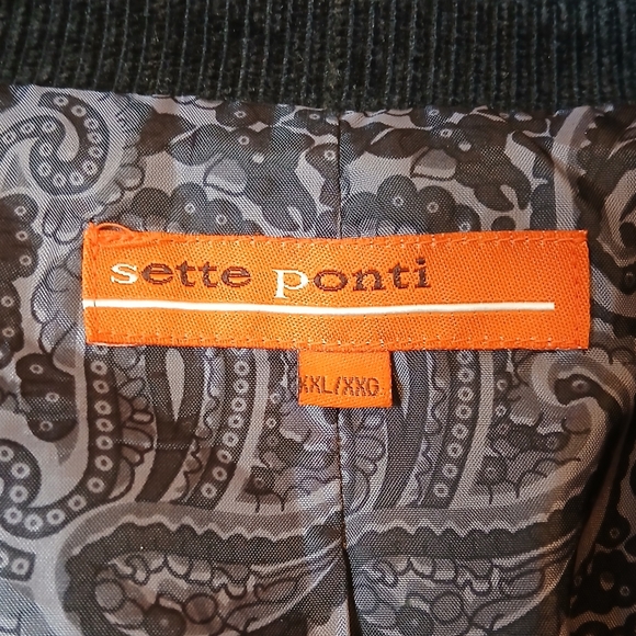 sette ponti Sz XXL Black Corduroy Sports Coat - Picture 3 of 5